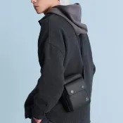 【PORTER INTERNATIONAL】木訥型格HARDY斜背包(黑)