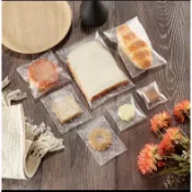 Z🎁台灣現貨🎁《加厚磨砂圓點自黏袋100入》食品包裝袋 自黏袋 餅乾袋 雪花酥 牛軋餅 點心 分裝袋 糖果