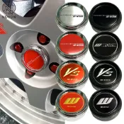 1 件 60mm WORK 中心蓋汽車輪輞輪轂蓋蓋中心蓋 60 毫米內徑 56 毫米