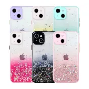 (店+)JW iPhone多色透明閃粉漸層手機殼(袋裝)適用 iPhone 13/ 13 mini/ 13 Pro/ 13 Pro Max