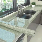 (店+)【Echain Tech】客製化 大理石紋廚房檯面保護貼 寬幅60cm (廚房貼/牆貼/檯面貼/桌面貼/壁貼/壁紙/門貼/防水防油/耐熱)
