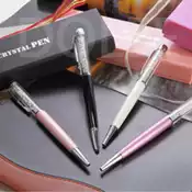 【百利市購物中心】施華洛世奇元素 璀璨財富穩賺 水晶鑽圓珠筆(二入)