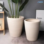 【免運丨破損包賠】新款花盆陶瓷透氣磨砂花盆啞光高貴酒店家用落地金錢樹南天竹清倉客廳花盆 室內花盆 陽台盆器 盆栽容器