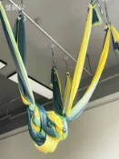 全球選品1館 生活百貨 空中瑜伽吊床反重力彩色漸變微彈力布瑜伽館專用全套配件