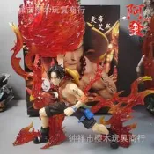 海賊王 POP三兄弟  炎帝艾斯 火球艾斯 手辦模型擺件