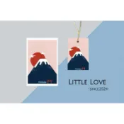 [Little love]  富士山手繪單面小卡及吊卡、禮物小卡片、包裝裝飾吊卡、感謝卡、萬用卡（1入）