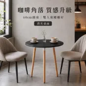 (店+)【現貨】北歐風小餐桌 70cm圓桌 方桌 咖啡桌 洽談桌 辦公接待桌 防水桌面 可調腳墊