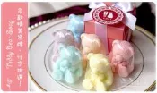 ╭＊幸福朵朵＊╯【Pink粉紅盒裝泰迪熊香皂】-二次進場/迎賓禮/婚禮小物(贈精美吊牌)