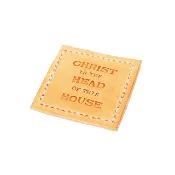 基督是我家之主。真皮磁鐵
