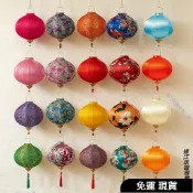 免運 新年戶外防水燈籠 圓形燈籠 紅燈籠 摺疊燈籠【直徑35cm/40cm/45cm】款式可聊聊備註