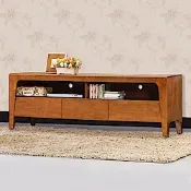 Boden-森克5.1尺全實木電視櫃/長櫃(柚木色)-152x45x51cm