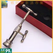 現+免運丨臺灣出貨#【3042人收藏】古銅開瓶器 可愛紅酒啟瓶器 複古磁吸葡萄酒紅酒多功能開瓶器 POL