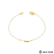 JoveGold漾金飾 結伴黃金手鍊