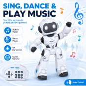 可編程遙控語音互動機器人玩具對話唱歌跳舞智能電動機器人