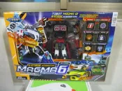 炫風騎士鋼彈衝鋒戰士變形金剛六合一機器戰士TOBOT MAGMA6合1大型無敵鐵甲機器戰神跑車機器人一千四佰零一元起標