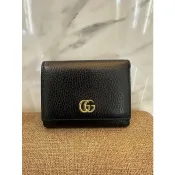 *SHIHNA名牌精品* GUCCI Marmont 牛皮三折短夾