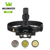 Wurkkos HD50 4000lm聚光燈+泛光燈+紅燈21700電池雙按鈕660m可充電led頭燈