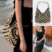 Daisy 韓國🇰🇷 夏日海邊、渡假穿搭必備 Pattern Livia 針織包肩背包 ✨