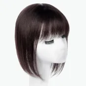 (店+)【LEEHER】髮片頭頂/豐盈自然/真髮髮片/遞針透氣/真人髮絲/短款直髮/頭頂補髮片/假髮/假髮片/蓋白髮/增髮量/遮禿頂