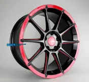 Advanti雅泛迪《 ADV-43 》17吋 5孔車系適用 7.5J 亮黑滾紅邊 20週年紀念版 (贈送升級配件)