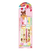 【BANDAI】小熊學校牙刷3入(日本製/兒童牙刷/6歲/附姓名貼/卡通)