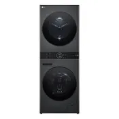 【LG 樂金】13公斤+10公斤 WashTower AI 智控洗乾衣機|尊爵黑 (WD-S1310B)(含基本安裝)