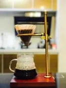 ★訂製★ 黃銅 橡木 手沖架 手沖 咖啡 耐熱 玻璃 濾杯 濾杯架 滴漏架 分享壺 v60