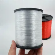 鶴町商社 施工線魚線無彈力建筑裝飾尼龍白紅色成軸吊線墜線廣線漁線 0.6