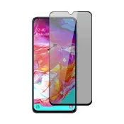 三星GalaxyA70 防窺滿版黑色9H鋼化膜手機保護貼(A70保護貼 A70鋼化膜)