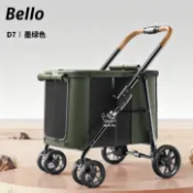 尾巴與生活～【官方授權正品～下單就送涼墊！！】BELLO『D7: 一體式中型寵物推車』狗狗推車 中大型犬 多寵家庭