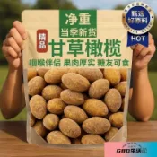 送禮 九制甘草橄欖幹潮汕特產鹹甜黃金橄欖果脯小零食休閒蜜餞酸甜⭐ GBD 優選雜貨鋪