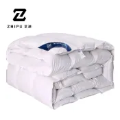 【ZHIPU芝浦】羽絨被 羽毛被 絲絨被 保暖鵝毛被 加厚鵝毛被 單雙人被 保暖被 超輕羽絨被 白鵝絨被灰色/白色 現貨