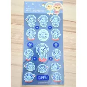 全新現貨 OPEN醬貼紙 OPEN！雪祭植絨貼紙 手帳必備 獎勵用品 裝飾美術 收藏款 交換禮物 學生實用好物 熱銷爆款