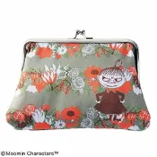 [瑞絲小舖]~日雜附錄MOOMIN慕敏家族小不點圖案口金收納包 珠扣口金包 收納包 化妝包 手拿包