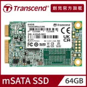 Transcend 創見 64GB MSA220S mSATA SATA Ⅲ SSD固態硬碟(TS64GMSA220S)