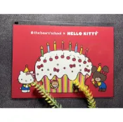 (現貨)日本製 小熊學校 × 三麗鷗Hello Kitty聯名明信片_“生日蛋糕“_日本明信片_三麗鷗聯名商品_日本直送