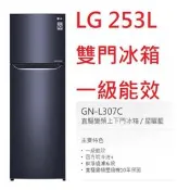 【小葉家電】{來電更優惠!} LG【GN-L307C】星耀藍.253公升.253L.變頻冰箱.一級能效.安裝費另計