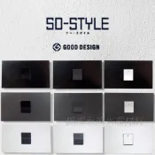 (店+)【Panasonic 國際牌】SO-STYLE系列 一孔消光霧面蓋板+埋入式螢光開關C單切3路兩用WNSF6101B/H/W