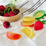台灣現貨 🥝仿真水果 仿真柳橙 假水果 拍照道具 擺件 裝飾 櫥窗佈置 檸檬 水果 櫻桃 草莓 食品 食物擺拍 檸檬片