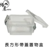 長方形帶蓋置物盒【緣屋百貨】天天出貨 置物盒 帶蓋置物盒 塑膠盒 收納盒 桌上收納 透明收納盒 小物收納盒 飾品收納
