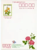 明信片- 空白明信片 88年 (2000台北郵展) 小花種玫瑰