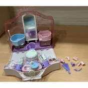 （二手玩具、有音效）TOMY Licca 莉卡娃娃 莉卡公主捲髮沙龍 美髮店玩具 沙龍玩具 過家家 場景