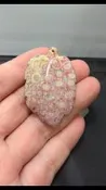 玉琢坊-珊瑚玉墜 菊花玉墜 F1