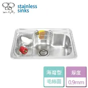 晶廚廚具生活館 【傑泰牌】JT-101-海灣型水槽(毛絲面)-本商品不含安裝