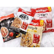 韓貨舖子🇰🇷 韓國 超好吃Kellogg's 家樂氏 ZERO 零糖 糙米 豆漿 高蛋白 水果 穀物麥片 蔓越莓 纖穀脆