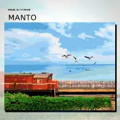 釘好內框🔥Manto【台灣製造】數字油畫｜台東藍．太麻里 成人減壓藝術 兒童啟蒙玩具 生日禮物