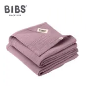 【大樹健康購物網】【丹麥 BIBS】 Muslin有機棉紗布安撫巾（2入）藕色