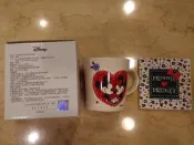 天母Sogo來店禮～迪士尼經典系列～米奇經典浪漫馬克杯墊組