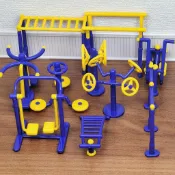 【💎升級新款】同款迷你運動器材模型過家家玩具迷你健身器公園娛樂設施擺件