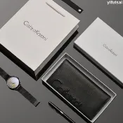 限時特賣💥Ck錢包男 長款錢夾 潮真皮牛皮正品長夾 學生簡約韓版男士皮夾 男士長夾 男用皮夾 男皮夾 男長夾